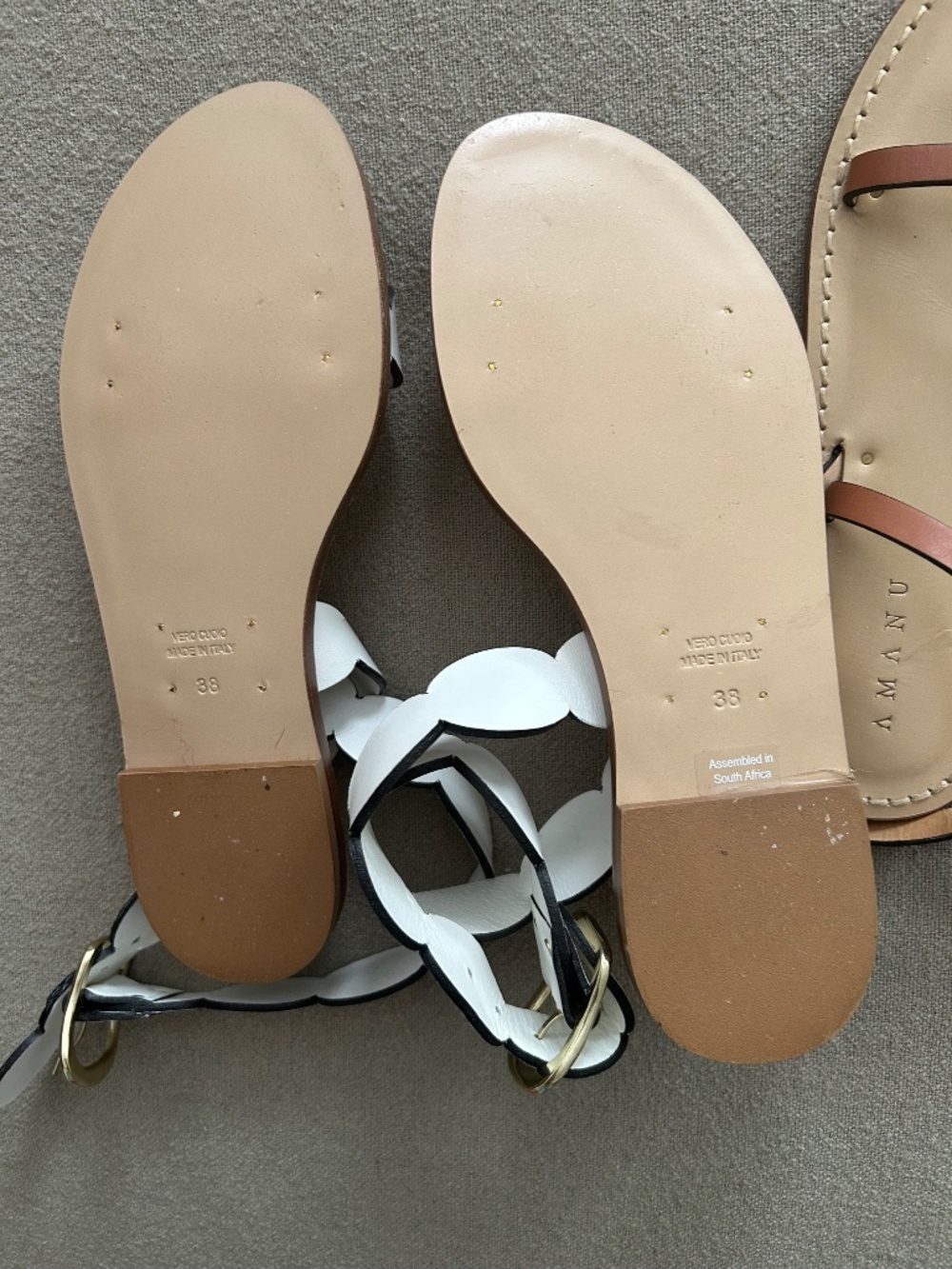 Amanu sandals white size 38 - Picture 4 of 4